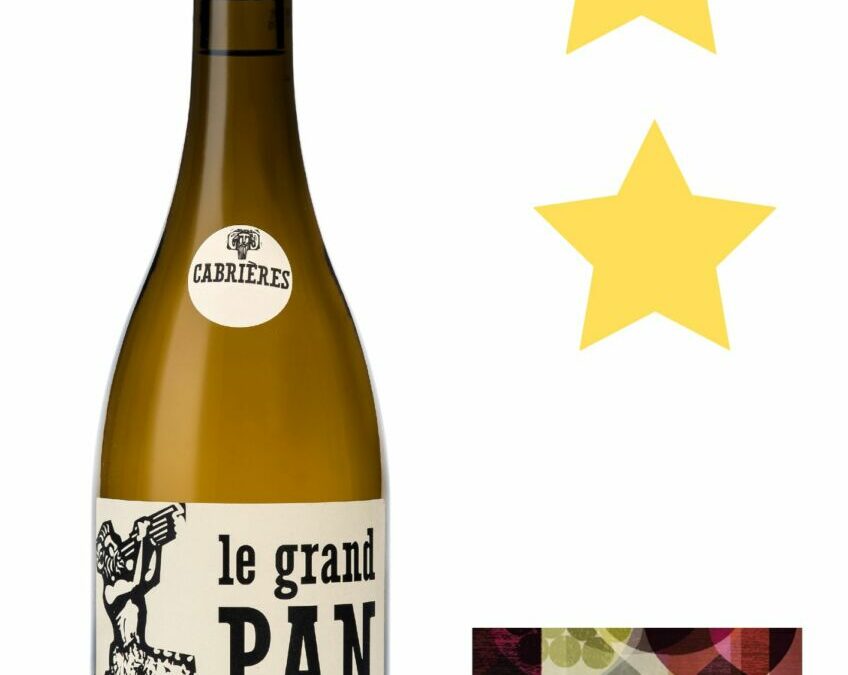 Le Grand Pan blanc (Vin Bio) 2023 Clairette du Languedoc Cabrières, 2 étoiles dans le Guide Hachette 2025