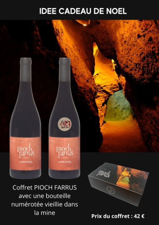 COFFRET PIOCH FARRUS ROUGE, AOP LANGUEDOC CABRIERES